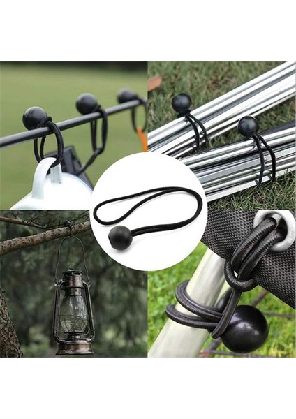10 Adet Yürüyüş Çadırı Aksesuarları Elastik Halat Topu Bungee Kordon Tarp Kravat Aşağı Askı Podazz (Yurt Dışından) indirimleri