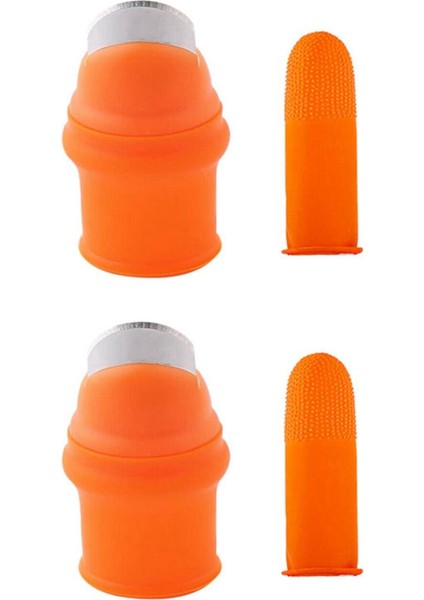 2x Bahçecilik Silikon Başparmak Parmak Karyolası ile Meyveler Için Başparmak Seçici Vege-S (Yurt Dışından)