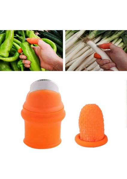 2x Bahçecilik Silikon Başparmak Parmak Karyolası ile Meyveler Için Başparmak Seçici Vege-S (Yurt Dışından) modelleri