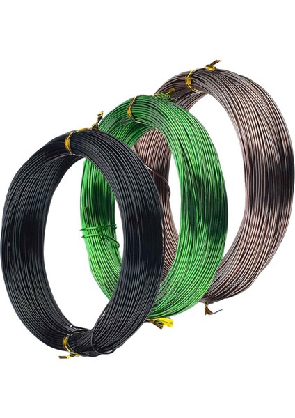 3 Rulo Bonsai Telleri, Eloksallı Alüminyum Bonsai Eğitim Teli 1.0mm Toplam 492 Ayak Bitki Için Kapalı Ağaç Eğitim Teli (Yurt Dışından)