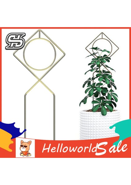 Helloworld Bitki Tırmanma Tutucu Yaratıcı Asma Bitki Destek Hissesi Dıy Saksı Çiçekleri Kafes (Yurt Dışından) fırsatları
