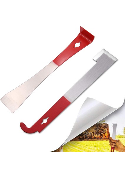 Arıcılık Aletleri-1*j Kancalı Kovan Aletleri 1*l Kancalı Kovan Aletleri-Kırmızı ve Gümüş (Yurt Dışından) indirimleri