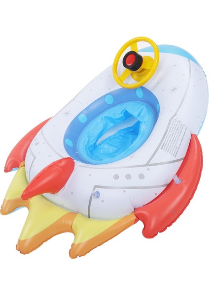 Şişme Çocuk Yüzmek Şamandıra, Serin Şekil Yüzme Şamandıra Koltuk Tekne Çevre Dostu Pvc Taşınabilir Anti Sızıntı 1 Ila 5 Yaşındaki Çocuklar Için Okyanus Için Hızlı Enflasyon (Yurt Dışından)