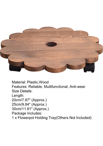 Ekici Tutma Tepsisi Dayanıklı Sağlam Yuvarlak Kenarlı Saksı Tutma Standı (Yurt Dışından) fiyatları