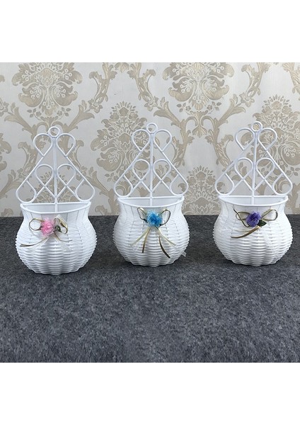 Bahçe Dıy Vazo Çiçek Sepeti Çeşitli Eşyalar Organizatör Duvar Asılı Yapay Rattan Podazz (Yurt Dışından) fiyatları