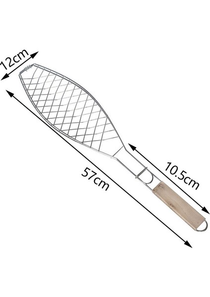 Kavurma Balık Izgara Sepeti Katlanır Saplı Dıy Esnek Açık Barbekü Karşılaşması (Yurt Dışından)