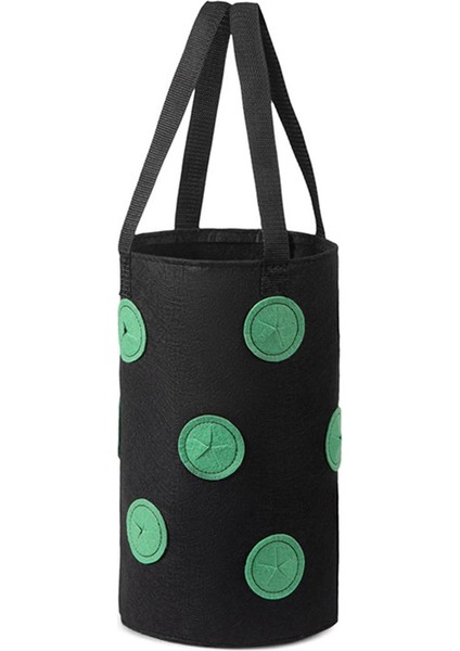 Helloworld 3 Galon Dokunmamış Kumaş Çilek Dikim Büyüyen Çanta Asılı Bitki Saksı Kılıfı (Yurt Dışından)