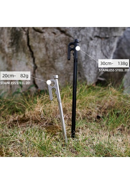 Açık Paslanmaz Çelik Çiviler Gölgelik Çadır Rüzgar Geçirmez Sabitleme Aksesuarı Tırnak Kamp Aracı Döküm Zemin Çivisi, Siyah 20 cm (Yurt Dışından) fırsatları