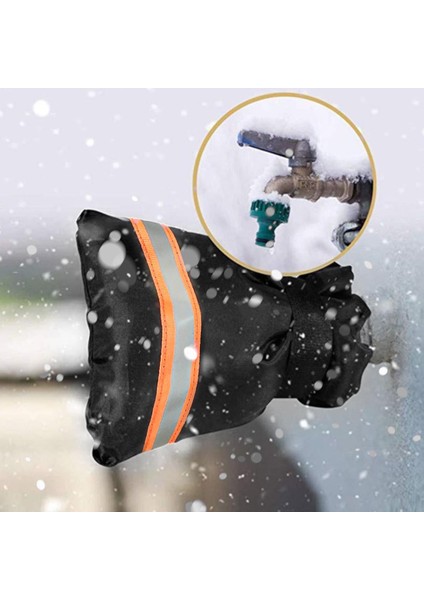 Musluk Yalıtım Kapağı Yeniden Kullanılabilir Antifriz Su Musluk Koruyucusu (Yurt Dışından)