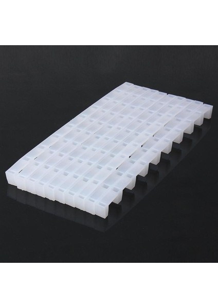 Kovan Kaset Şeritleri-10 x Geniş Arı Kovanı Plastik Çerçeve Uçları-Beyaz (Yurt Dışından)