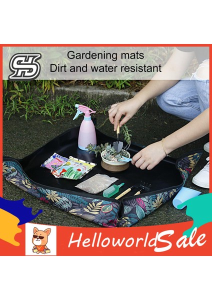 Helloworld Bahçe Saksı Pedi Lekeye Dayanıklı Succulents Dikim Ekim Mat (Yurt Dışından)