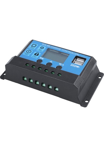 2x 30A 12V / 24V LCD Zeka Otomatik Düzenleyen Pwm Solar Şarj Kontrol Cihazı (Yurt Dışından)