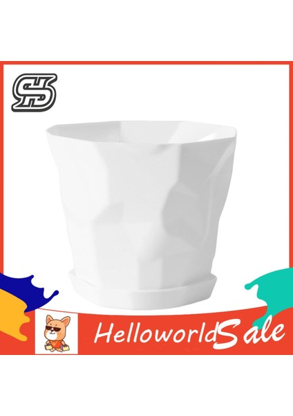 Helloworld Saksı Darbeye Dayanıklı Iskandinav Tarzı Plastik Çiçek Ekici (Yurt Dışından)