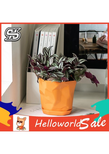 Helloworld Saksı Darbeye Dayanıklı Iskandinav Tarzı Plastik Çiçek Ekici (Yurt Dışından) indirimleri