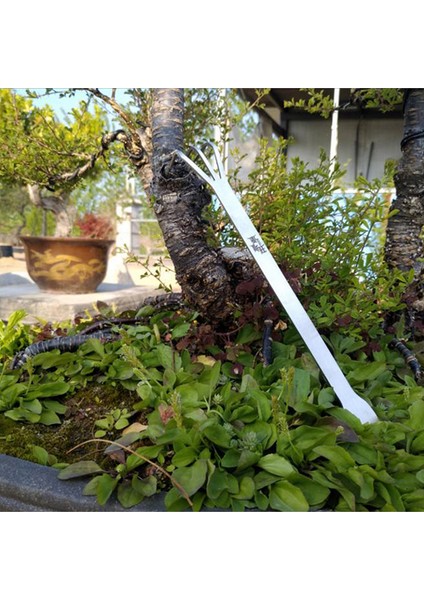 2 In 1 Paslanmaz Çelik Bonsai Bahçe Aletleri Kök Tırmık Spatula Cımbız Bahçe Podazz (Yurt Dışından) indirimleri