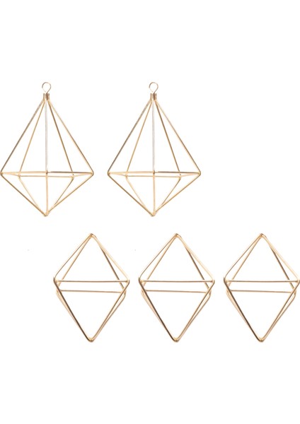 5 Paket Hava Santrali Tutucu Mini Metal Masa Üstü Himmeli Dekor Tillandsia (Yurt Dışından)