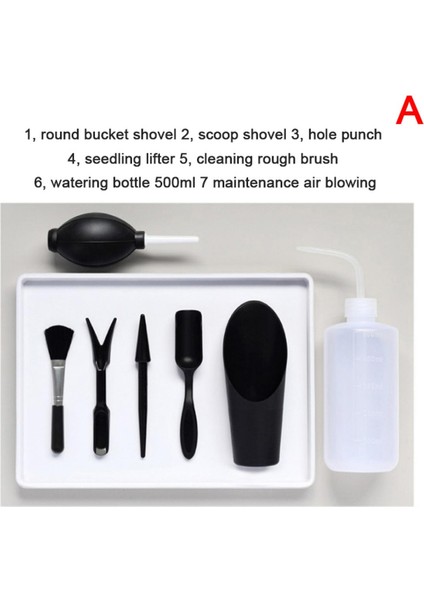 7/14 Adet Mini Bahçe Aletleri Etli Dikim Seti Bahçe Aksesuarları Sulama Podazz (Yurt Dışından)