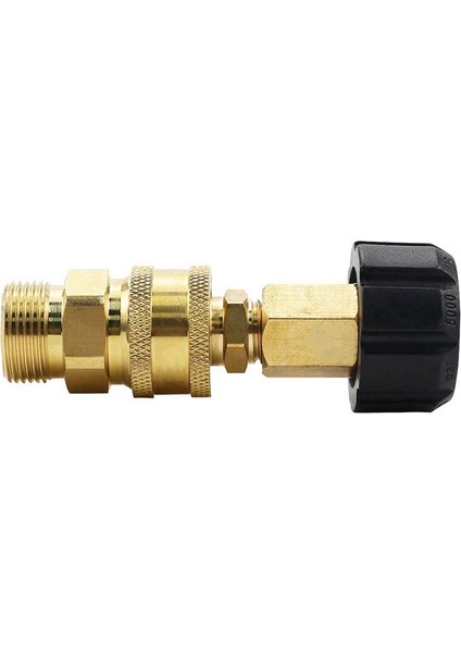 2x Basınçlı Yıkama Adaptörü Seti, M22 14MM Döner - M22 Metrik Bağlantı Elemanı, M22-14 Döner + 3/8 Inç Fiş, 5000 Psı (Yurt Dışından) modelleri