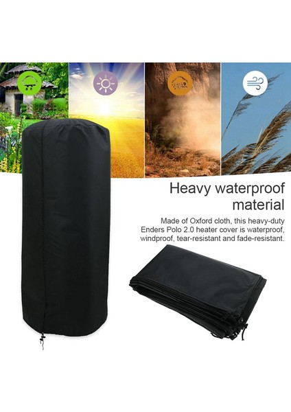 Isıtıcı Fermuarlı Su Geçirmez Kapaklar, Ağır Hizmet Tipi Yırtılmaz, Kar Önleyici, Veranda Isıtma Için Rüzgara Dayanıklı Toz Geçirmez Kapak (Yurt Dışından) indirimleri