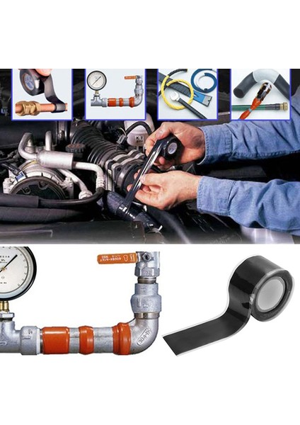 Kendiliğinden Eriyen Silikon Performans Onarım Bandı Bağlama Kurtarma Teli Hortum Bandı Podazz (Yurt Dışından) fırsatları