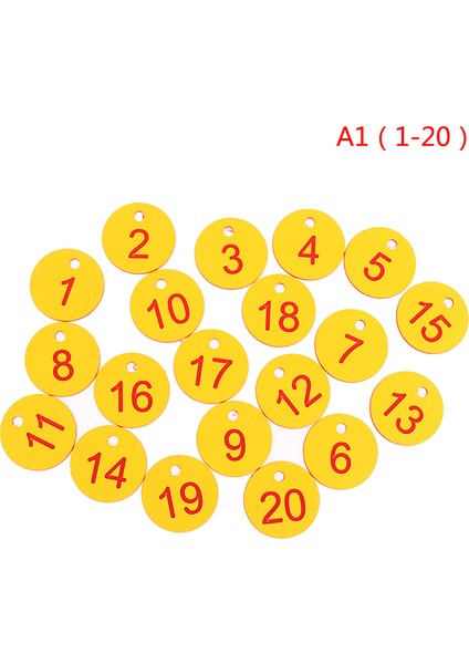 20/50 Adet Çiftlik Numarası Etiketleri Çiftleşme Kutusu Arıcılık Asılı Numaralı Etiket Podazz (Yurt Dışından) fiyatları