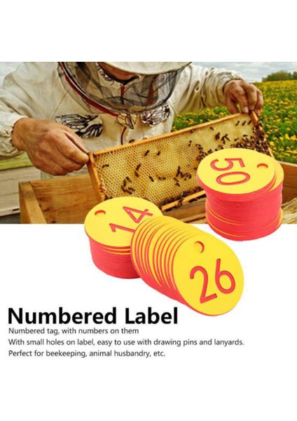 20/50 Adet Çiftlik Numarası Etiketleri Çiftleşme Kutusu Arıcılık Asılı Numaralı Etiket Podazz (Yurt Dışından) modelleri