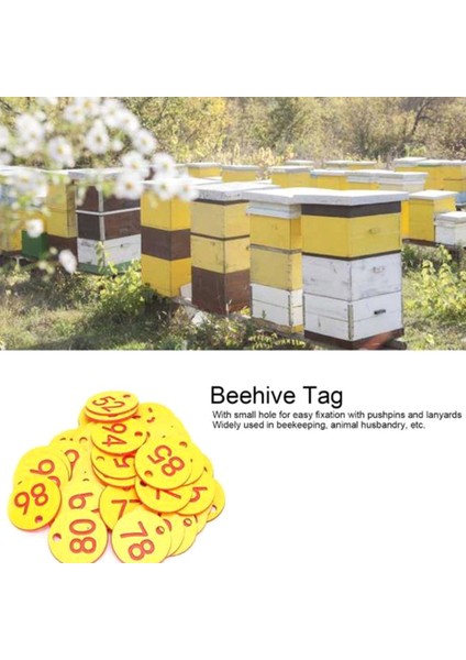 20/50 Adet Çiftlik Numarası Etiketleri Çiftleşme Kutusu Arıcılık Asılı Numaralı Etiket Podazz (Yurt Dışından) indirimleri