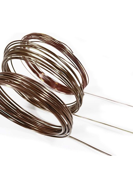 Bonsai Tel Seti - 9 Rulo Eloksallı Alüminyum Ağaç Eğitim Telleri - Kahverengi (Yurt Dışından) fırsatları