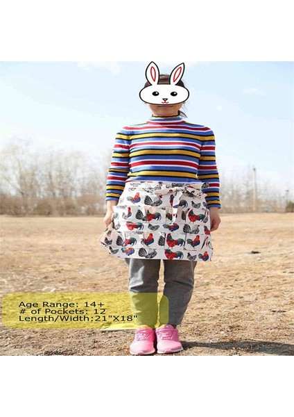 Yumurta Toplama Önlüğü, Yumurta Tutma Önlüğü Dayanıklı Dikiş Kanvası Çiftlik Evi Için 12 Cep (Yurt Dışından) fırsatları