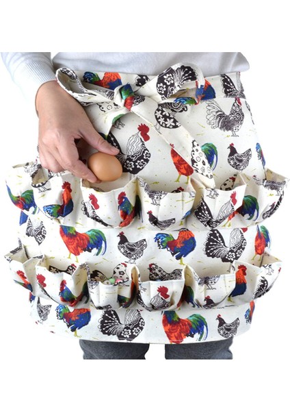 Yumurta Toplama Önlüğü, Yumurta Tutma Önlüğü Dayanıklı Dikiş Kanvası Çiftlik Evi Için 12 Cep (Yurt Dışından) indirimleri