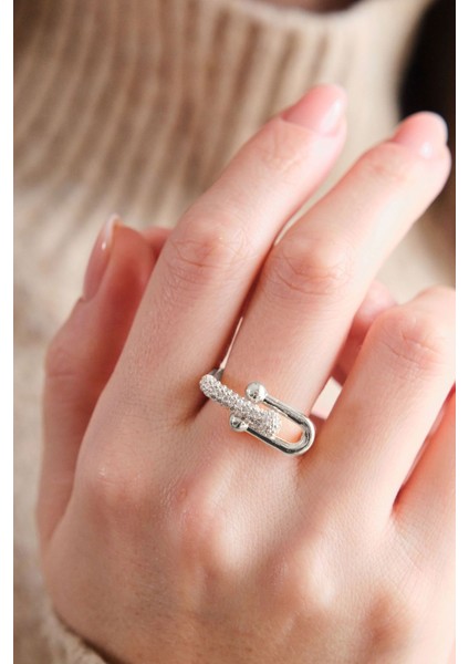 Gold Ayarlanabilir Tiffany Zirkon Taşlı Yüzük fiyatları