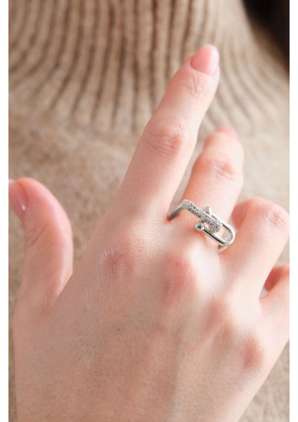 Gold Ayarlanabilir Tiffany Zirkon Taşlı Yüzük fırsatları