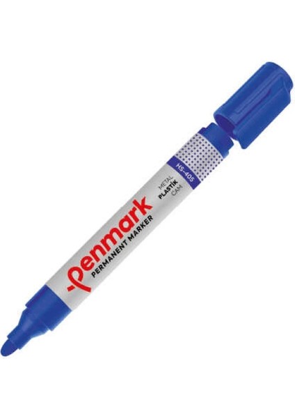 Permanent Marker Yuvarlak Uç Mavi 6 Adet