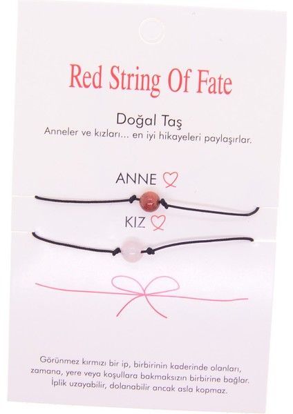 Altın Renk Anne Kız Arkadaş Şans Bilekliği - 2692