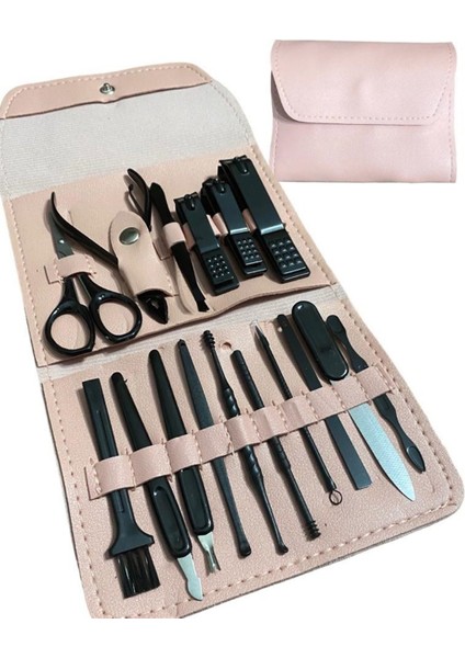 Çantalı Profesyonel Manikür & Pedikür Seti 16 Parça