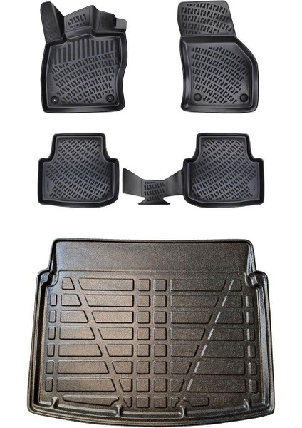 Cupra Formentor 3D Havuzlu Paspas ve (Alt) Bagaj Havuzu Seti Rizline