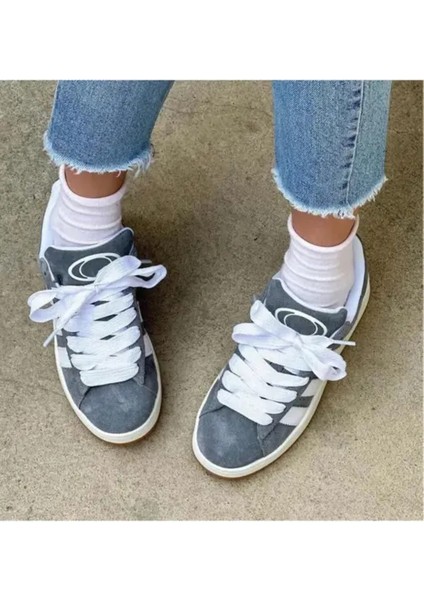 Gri Kampus Çorap li Spor Ayakkabı