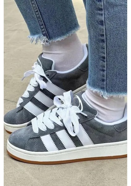 Gri Kampus Çorap li Spor Ayakkabı modelleri