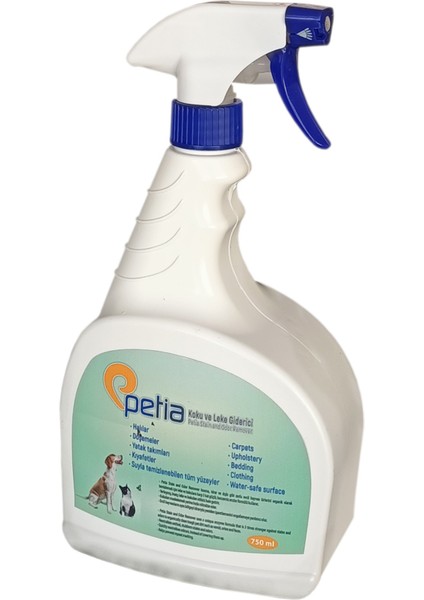 Stain And Odor Remover Kedi Köpek Koku ve Leke Giderici Sprey 750 ml