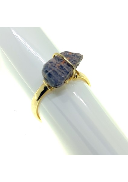 Altın Renk Doğal Taş Zirkon Yüzük Ayarlanabilir Her Parmağa Olur Karışık - 2796 modelleri