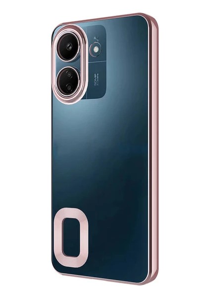 Xiaomi Redmi 13C Kılıf Kamera Korumalı Logo Gösteren Omega Kapak