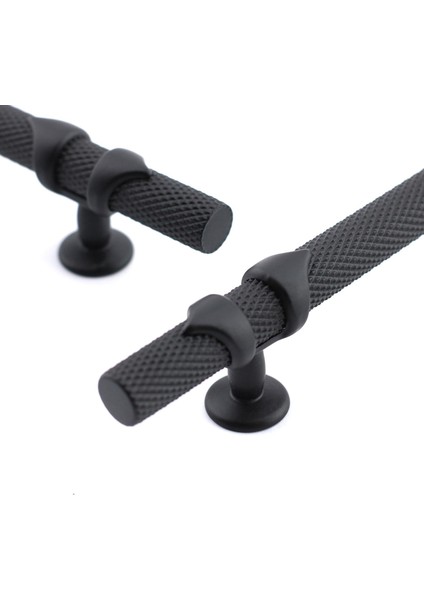 Burç Kulp Mobilya Mutfak Dolabı Çekmece Dolap Kulpları Kapak Kulpu Kulbu Siyah 224 mm Metal