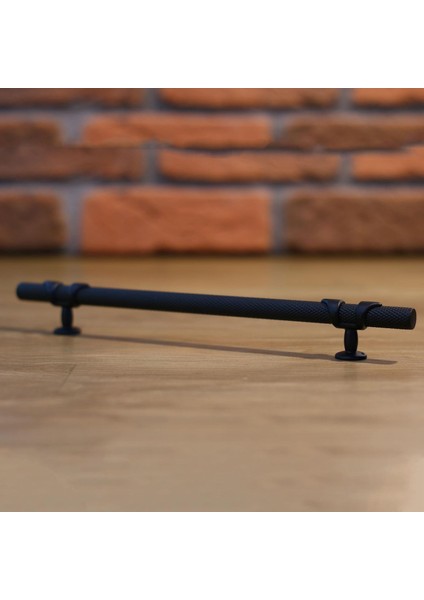 Burç Kulp Mobilya Mutfak Dolabı Çekmece Dolap Kulpları Kapak Kulpu Kulbu Siyah 320 mm Metal