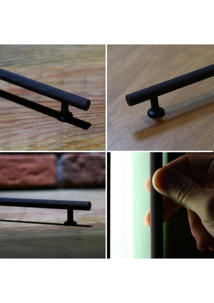 Doruk Kulp Mobilya Mutfak Dolabı Çekmece Dolap Kulpları Kapak Kulpu Kulbu Siyah 128 mm Metal