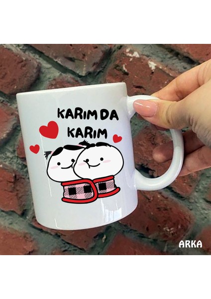 Size Özel Uğur Böceği Seramik Baskılı Kupa Bardaklar