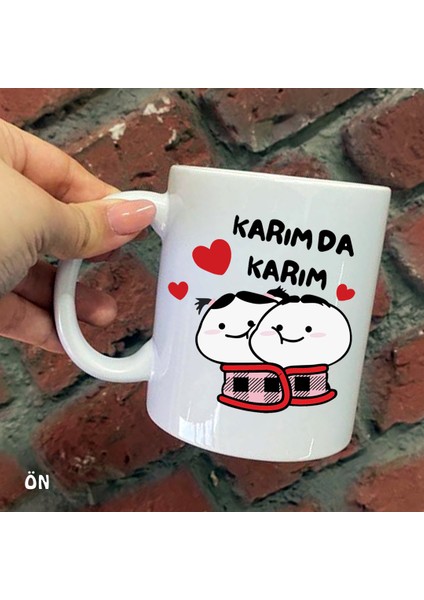 Size Özel Uğur Böceği Seramik Baskılı Kupa Bardaklar