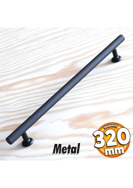 Doruk Kulp Mobilya Mutfak Dolabı Çekmece Dolap Kulpları Kapak Kulpu Kulbu Siyah 320 mm Metal