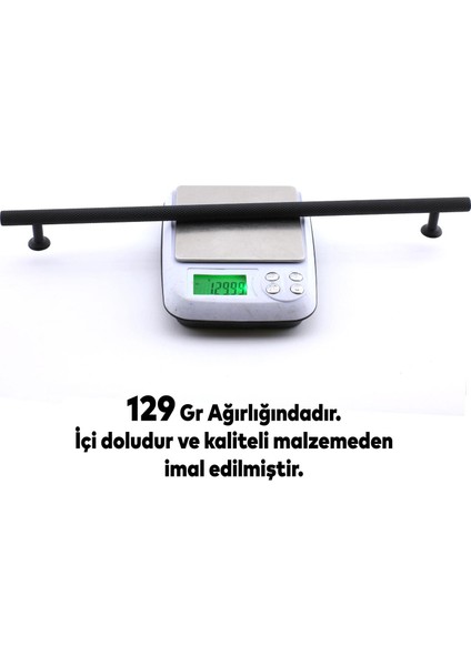 Doruk Kulp Mobilya Mutfak Dolabı Çekmece Dolap Kulpları Kapak Kulpu Kulbu Siyah 320 mm Metal