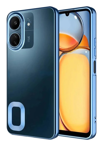 Xiaomi Redmi 13C Kılıf Kamera Korumalı Logo Gösteren Omega Kapak