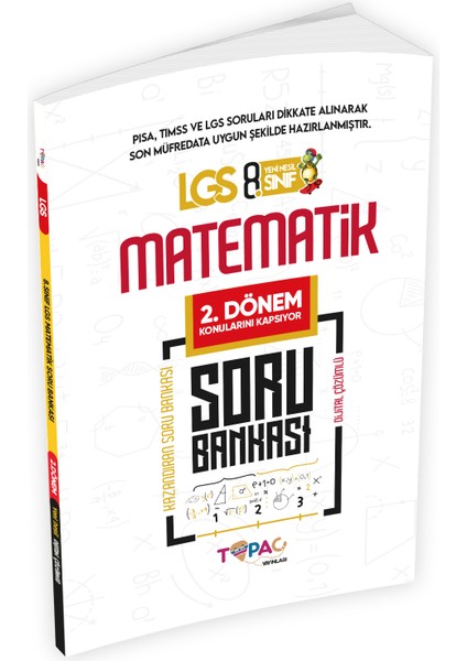 8. Sınıf LGS Matematik 2. Dönem Dijital Çözümlü Soru Bankası